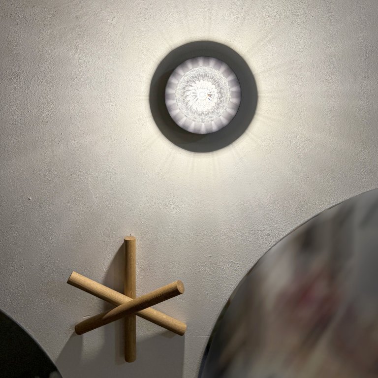 Nástěnné nebo stropní svítidlo z českého křišťálu a borosilikátového skla Lens Wall